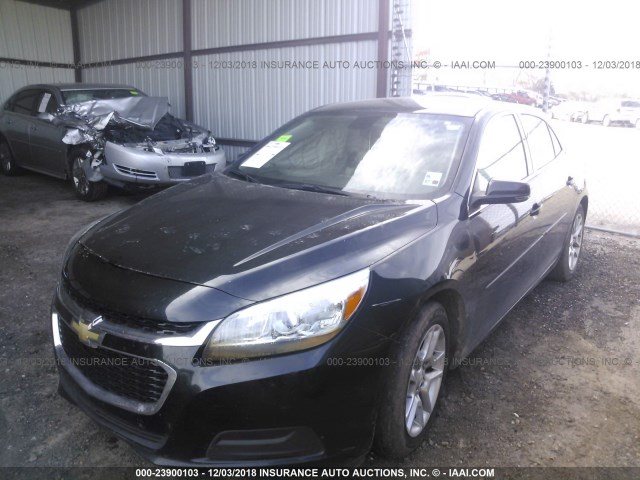 1G11C5SLXFF286518 - 2015 CHEVROLET MALIBU 1LT 黑色 照片 2