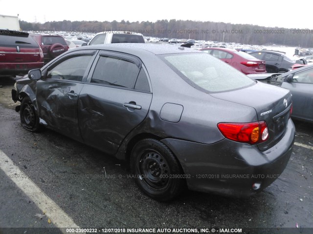 JTDBU4EE2AJ064612 - 2010 TOYOTA COROLLA S/LE/XLE GRAY photo 3