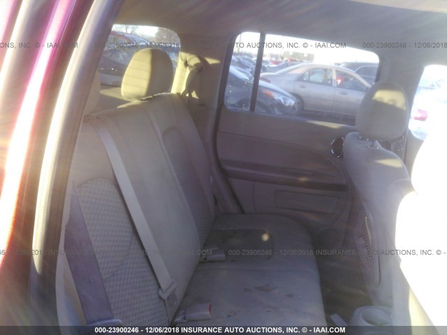3GNDA13D88S559942 - 2008 CHEVROLET HHR LS Rojo foto 8