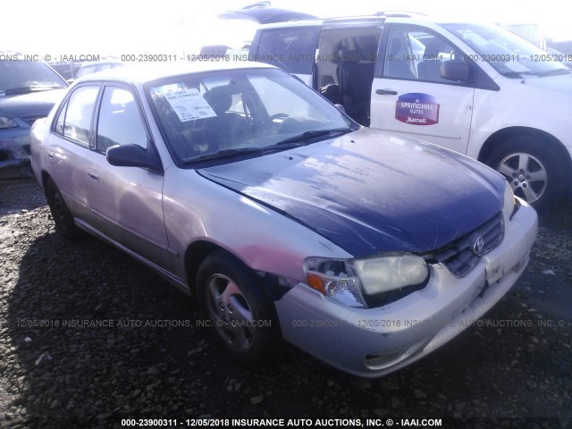 1NXBR12E61Z452473 - 2001 TOYOTA COROLLA CE/LE/S SILVER photo 1