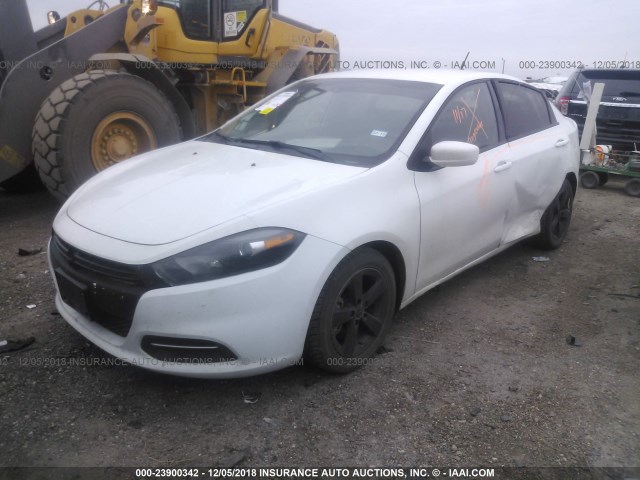 1C3CDFBB2FD128278 - 2015 DODGE DART SXT WHITE photo 2