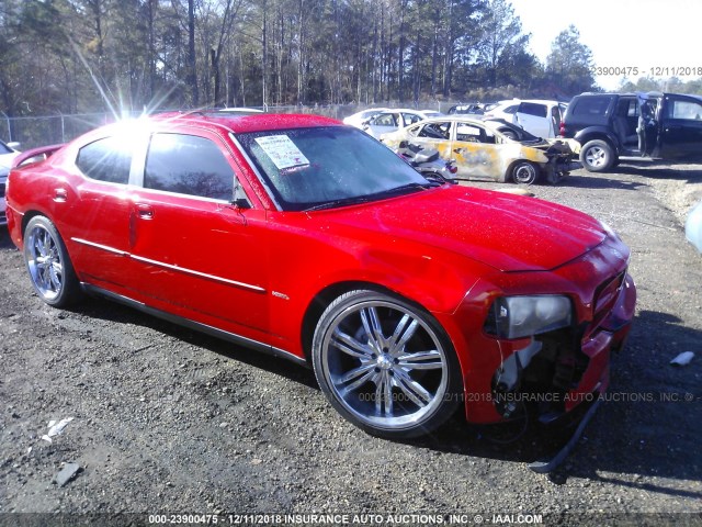 2B3KA53H37H786985 - 2007 DODGE CHARGER R/T RED photo 1