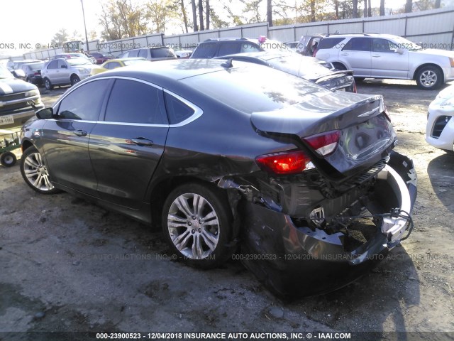 1C3CCCAB9FN751393 - 2015 CHRYSLER 200 LIMITED GRAY photo 3