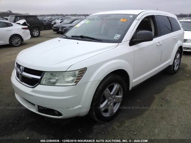 3D4GH57V69T590973 - 2009 DODGE JOURNEY SXT WHITE photo 2