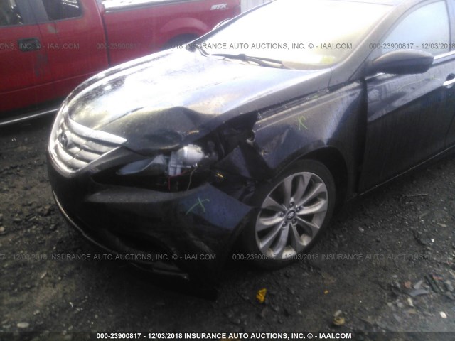 5NPEC4AC7DH700877 - 2013 HYUNDAI SONATA SE/LIMITED BLACK photo 6