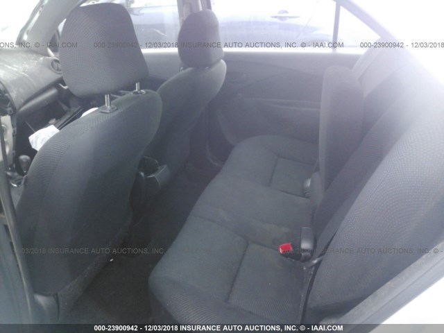 JTDBT903691342266 - 2009 TOYOTA YARIS GRAY photo 8