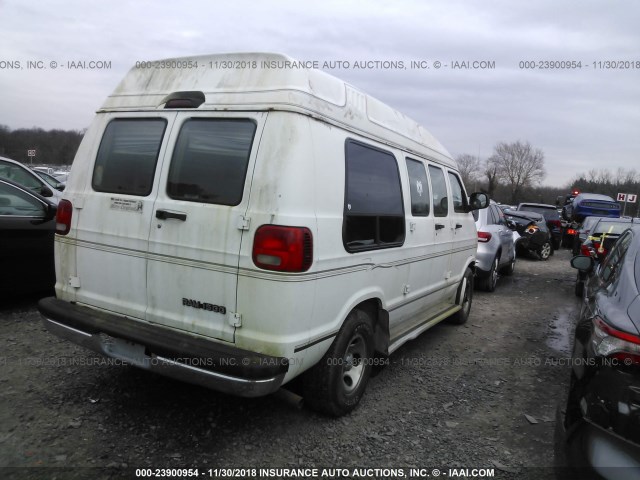 2B6HB11Y52K122687 - 2002 DODGE RAM VAN B1500 WHITE photo 4