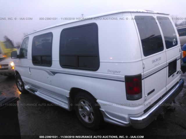 1FDRE14L86HB36045 - 2006 FORD ECONOLINE E150 VAN WHITE photo 3