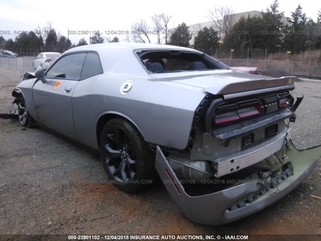 2C3CDZAG7HH648917 - 2017 DODGE CHALLENGER SXT SILVER photo 3