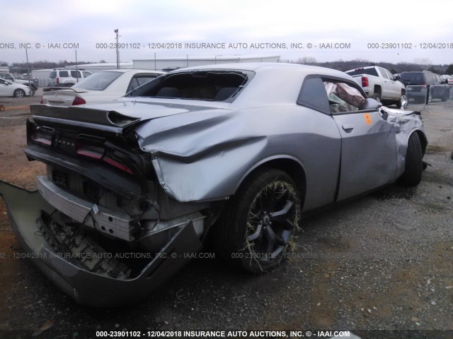 2C3CDZAG7HH648917 - 2017 DODGE CHALLENGER SXT SILVER photo 4