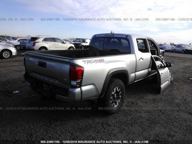 3TMDZ5BN7HM030179 - 2017 TOYOTA TACOMA DBL CAB/SR5/TRD SPORT/OR SILVER photo 4