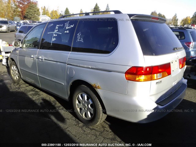 5FNRL18073B099771 - 2003 HONDA ODYSSEY EXL SILVER photo 3