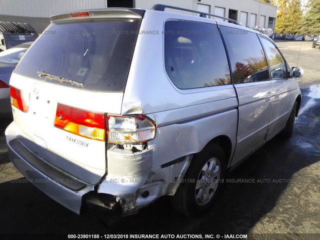 5FNRL18073B099771 - 2003 HONDA ODYSSEY EXL SILVER photo 4