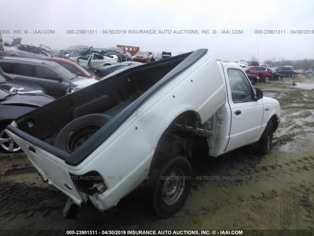 1FTCR10U5VPA78106 - 1997 FORD RANGER WHITE photo 4