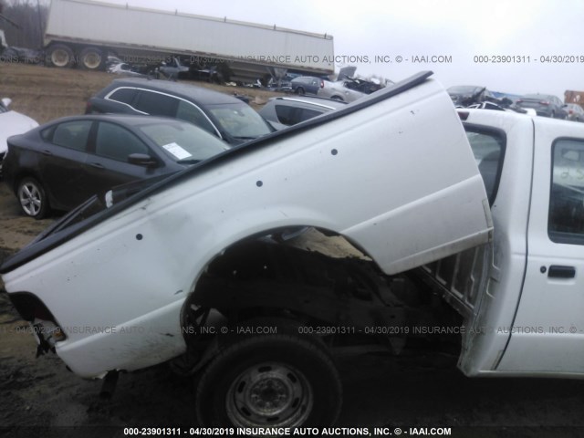 1FTCR10U5VPA78106 - 1997 FORD RANGER WHITE photo 6