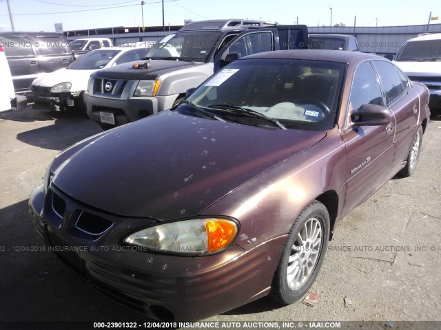 1G2NG52E4YM786885 - 2000 PONTIAC GRAND AM SE2 BROWN photo 2