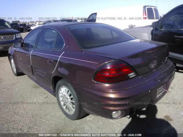 1G2NG52E4YM786885 - 2000 PONTIAC GRAND AM SE2 BROWN photo 3