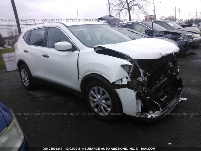 5N1AT2MT0GC827982 - 2016 NISSAN ROGUE S/SL/SV WHITE photo 1