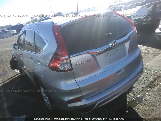 2HKRM3H78FH505018 - 2015 HONDA CR-V EXL SILVER photo 3