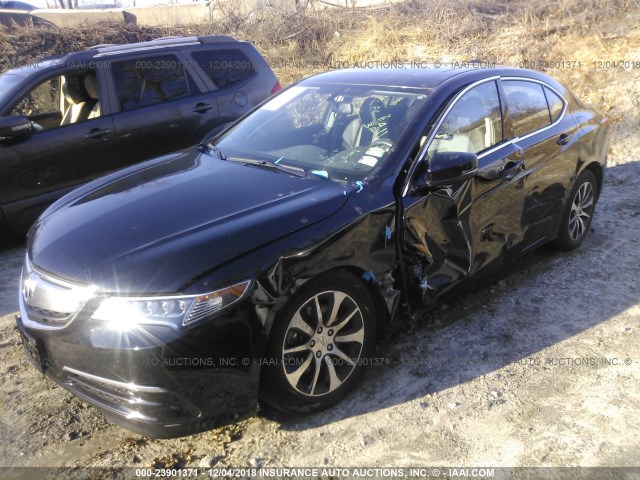 19UUB1F34GA007624 - 2016 ACURA TLX BLACK photo 2