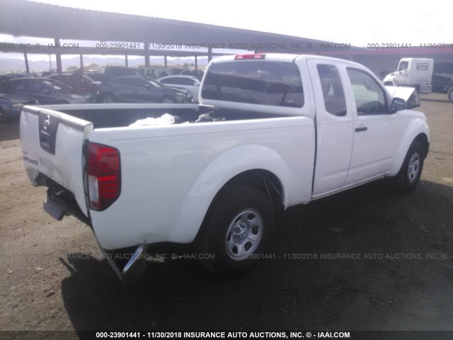 1N6BD0CT2BC424832 - 2011 NISSAN FRONTIER S/SV WHITE photo 4