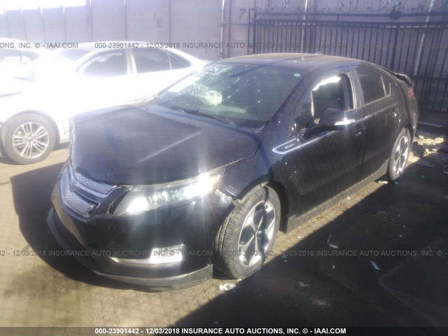 1G1RD6E42DU129889 - 2013 CHEVROLET VOLT BLACK photo 2