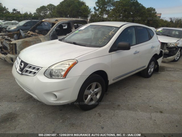 JN8AS5MT7CW254147 - 2012 NISSAN ROGUE S/SV WHITE photo 2