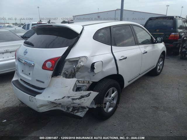 JN8AS5MT7CW254147 - 2012 NISSAN ROGUE S/SV WHITE photo 4