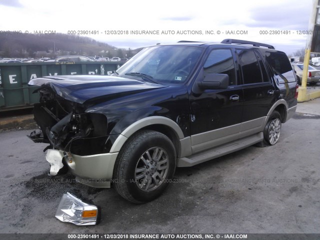 1FMFU18549EB16107 - 2009 FORD EXPEDITION EDDIE BAUER BLACK photo 2