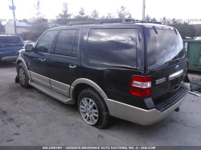 1FMFU18549EB16107 - 2009 FORD EXPEDITION EDDIE BAUER BLACK photo 3