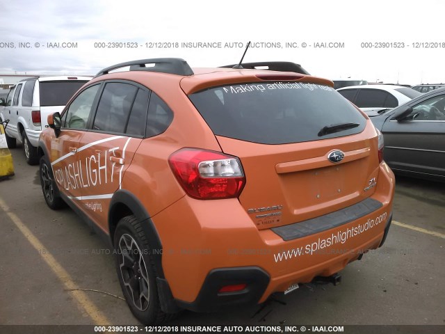 JF2GPACC6E8208853 - 2014 SUBARU XV CROSSTREK 2.0 PREMIUM ORANGE photo 3