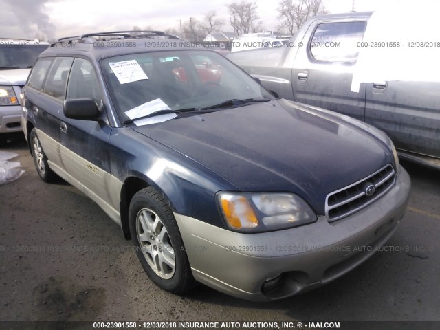 4S3BH6759Y7661910 - 2000 SUBARU LEGACY OUTBACK AWP 深蓝色 照片 1