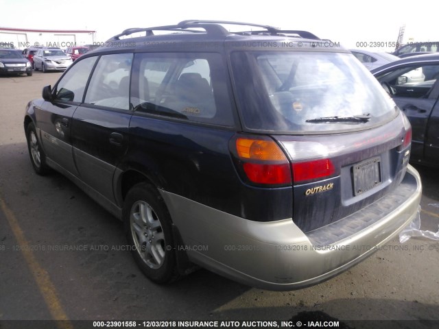 4S3BH6759Y7661910 - 2000 SUBARU LEGACY OUTBACK AWP 深蓝色 照片 3