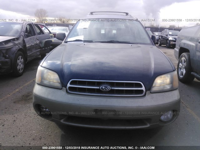 4S3BH6759Y7661910 - 2000 SUBARU LEGACY OUTBACK AWP 深蓝色 照片 6