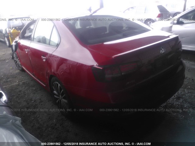 3VWD17AJ2GM397004 - 2016 VOLKSWAGEN JETTA SPORT RED photo 3