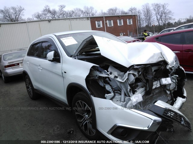 JA4AR3AU9HZ068487 - 2017 MITSUBISHI OUTLANDER SPORT ES/SE WHITE photo 1