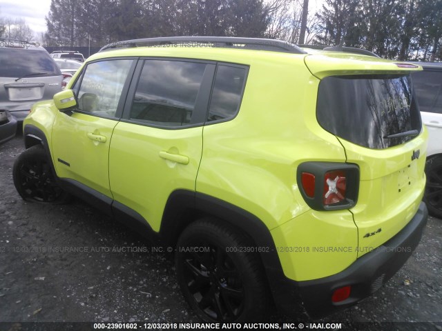 ZACCJBBB9JPJ14110 - 2018 JEEP RENEGADE LATITUDE GREEN photo 3