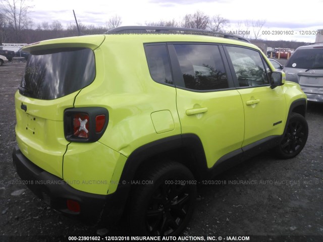 ZACCJBBB9JPJ14110 - 2018 JEEP RENEGADE LATITUDE GREEN photo 4