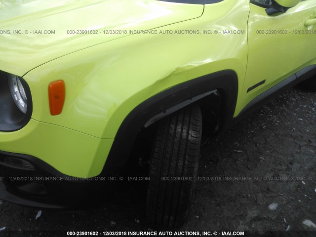 ZACCJBBB9JPJ14110 - 2018 JEEP RENEGADE LATITUDE GREEN photo 6