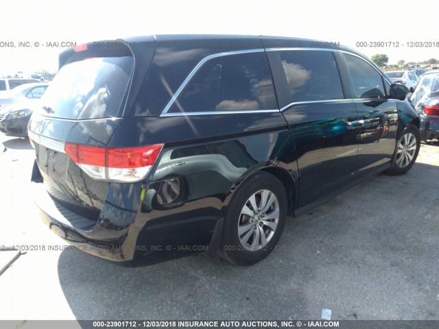 5FNRL5H65FB074450 - 2015 HONDA ODYSSEY EXL BLACK photo 4