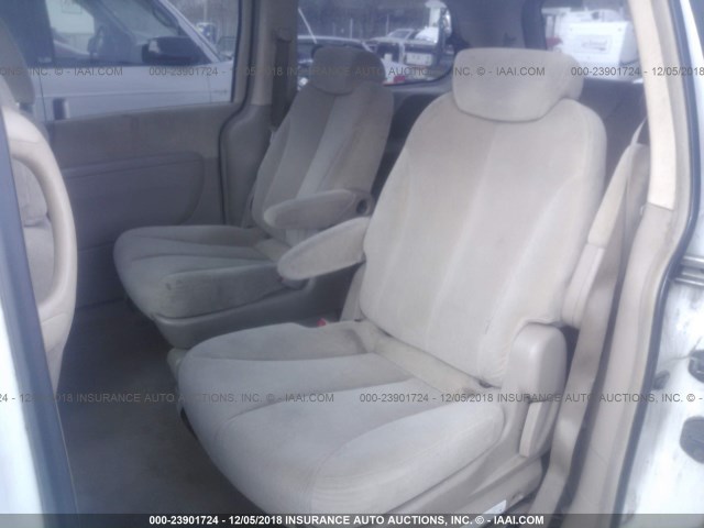 KNDMB233666097594 - 2006 KIA SEDONA EX/LX WHITE photo 8