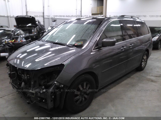 5FNRL38688B076538 - 2008 HONDA ODYSSEY EXL GRAY photo 2