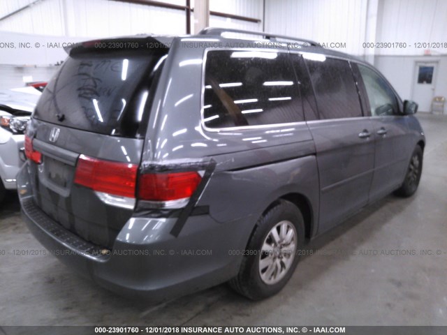 5FNRL38688B076538 - 2008 HONDA ODYSSEY EXL GRAY photo 4