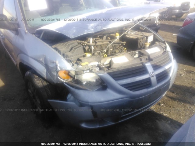 2D4GP24R95R215262 - 2005 DODGE GRAND CARAVAN SE Light Blue photo 6