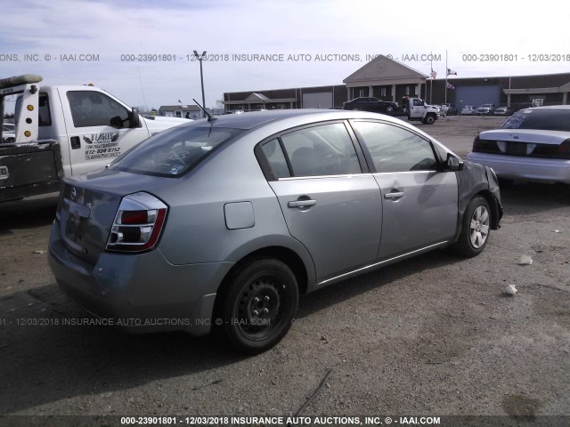 3N1AB61E08L686392 - 2008 NISSAN SENTRA 2.0/2.0S/2.0SL SILVER photo 4