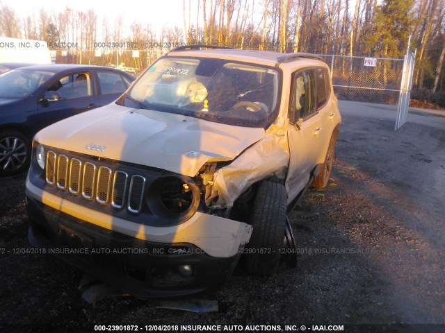 ZACCJBBT0FPB76704 - 2015 JEEP RENEGADE LATITUDE TAN photo 2