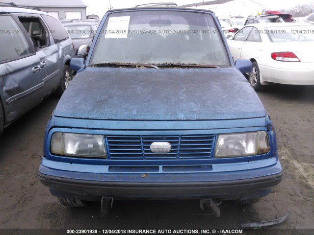 2CNBJ18U8R6932059 - 1994 GEO TRACKER BLUE photo 6