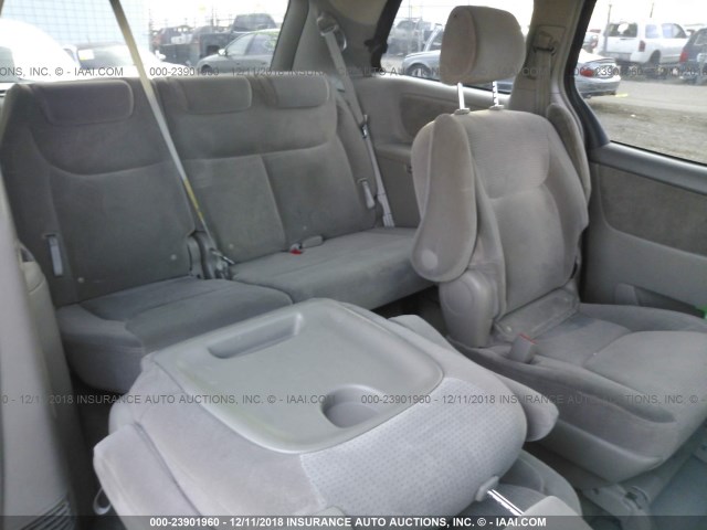 5TDZK23C98S128782 - 2008 TOYOTA SIENNA CE/LE RED photo 8