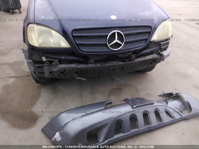 4JGAB54E4XA138237 - 1999 MERCEDES-BENZ ML 320 BLUE photo 6