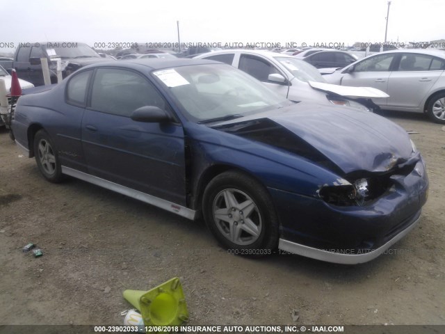 2G1WX12K439324257 - 2003 CHEVROLET MONTE CARLO SS ლურჯი ფოტო 1